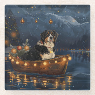 Grosser Schweizer Berg Weihnachtsfest Reise Glasuntersetzer