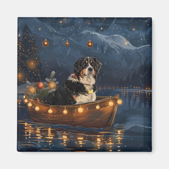 Grosser Schweizer Berg Weihnachtsfest Reise Magnet (Vorne)