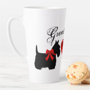 "Großer Scott!",Schottischer Terrier/rotes Liebesh Milchtasse