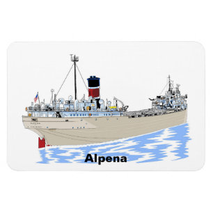 Großer Seenfrachter Alpena Magnet