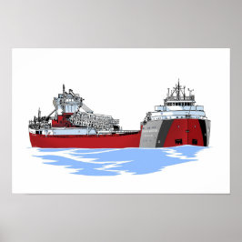 Großer Seenfrachter Arthur M. Anderson Poster