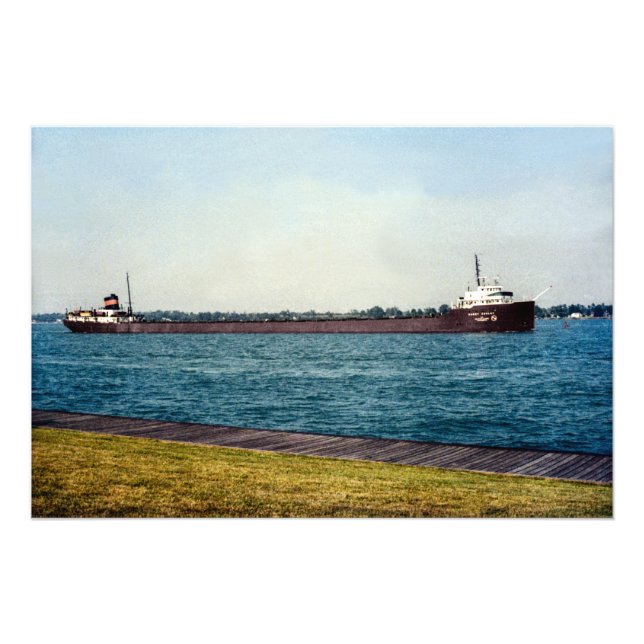 Großer Seenfrachter Harry Coulby Foto Print (Vorne)