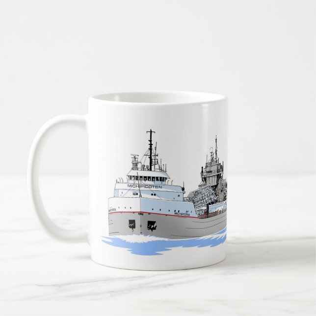 Großer Seenfrachter Michipicoten Kaffeetasse (Links)
