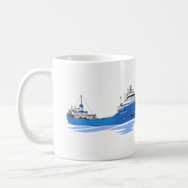 Großer Seenfrachter Voyageur Unabhängiger Kaffeetasse (Links)