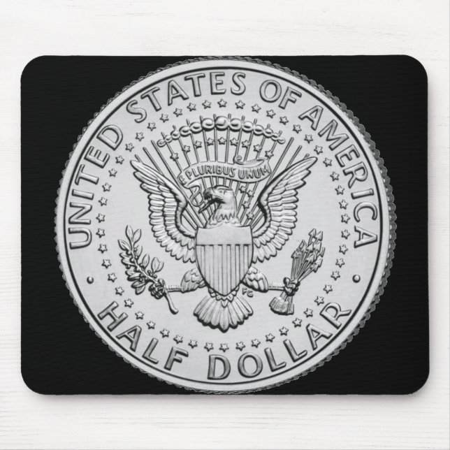Großer Siegel-halber Dollar US Mousepad (Vorne)