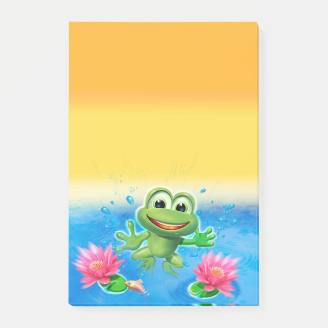 Großer Sprungfrosch Postit-Notizblock Post-it Klebezettel (Vorderseite)