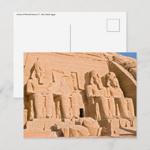 Großer Tempel von Abu Simbel - Ramses II. - Ägypte Postkarte