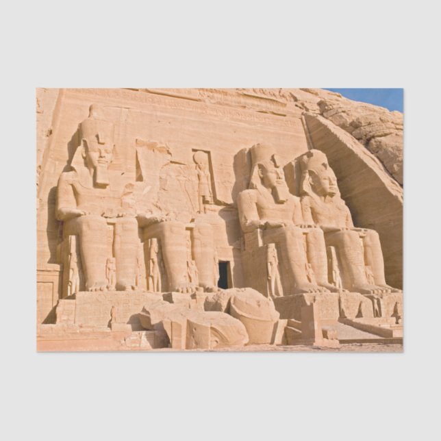 Großer Tempel von Abu Simbel - Ramses II - Ägypten Seidenpapier (Vorderseite)