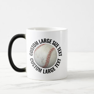 Großer Text & Baseball 325ml Maßgeschneiderter Wec Verwandlungstasse
