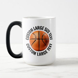 Großer Text & Basketball 450ml Maßgeschneiderter H Verwandlungstasse