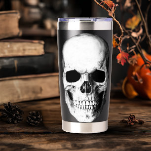 Großer Totenkopf Gothic Thermobecher