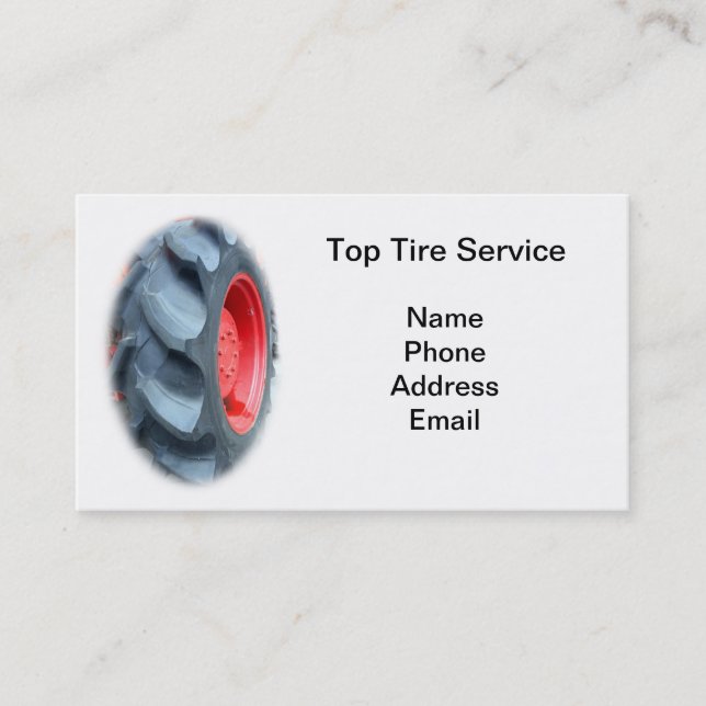 Großer Traktor-Reifen Visitenkarte (Vorderseite)