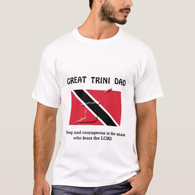 GROSSER TRINI-VATER Strong Couragement Personalisi T-Shirt (Vorderseite)