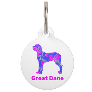 Großer, trockener Welpenhund Hot Pink und Blue Whi Haustiermarke