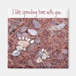 Großer und kleiner Abdruckmagnet Magnet