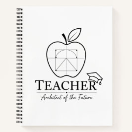 Großer Unterrichtsplaner für Lehrer und Architekte Notizbuch