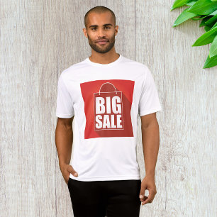 Großer Verkauf Roter Einzelhandels-Taschen-Design T-Shirt