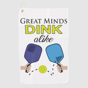 Großer VerstandDink gleich Pickleball Microfiber Golfhandtuch