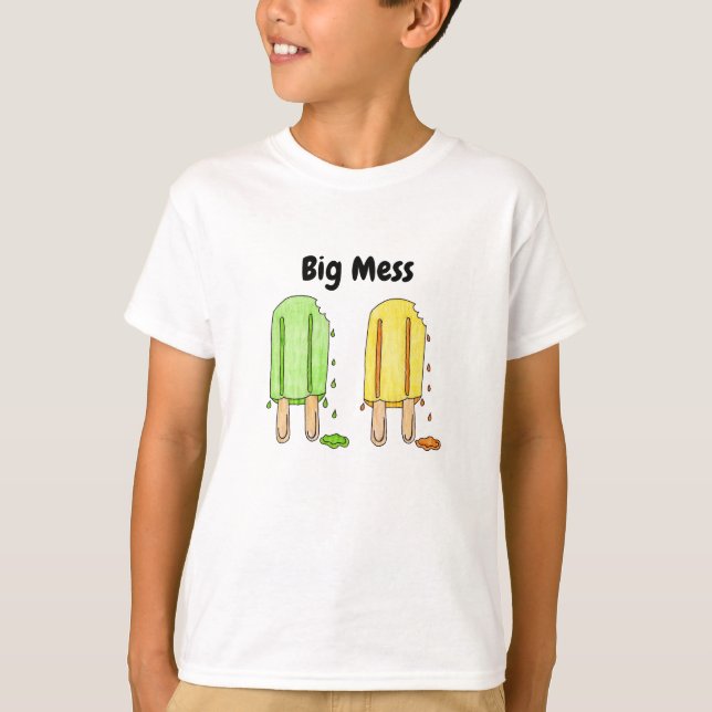 Großer VerwirrungPopsicle scherzt T - Shirt (Vorderseite)