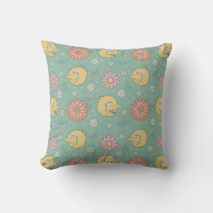 Großer Vogel   Good Vibes Floral Muster Kissen