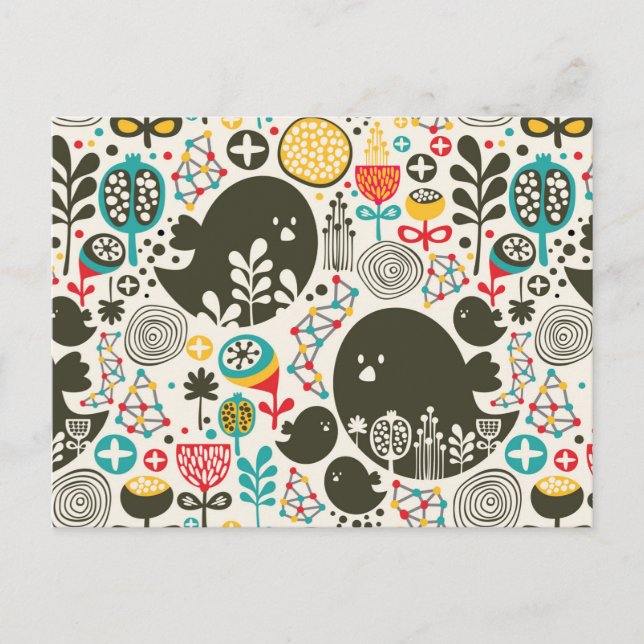 Großer Vogel Postkarte (Vorderseite)