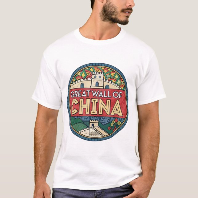 GROSSER WALL DER CHINA T-Shirt (Vorderseite)