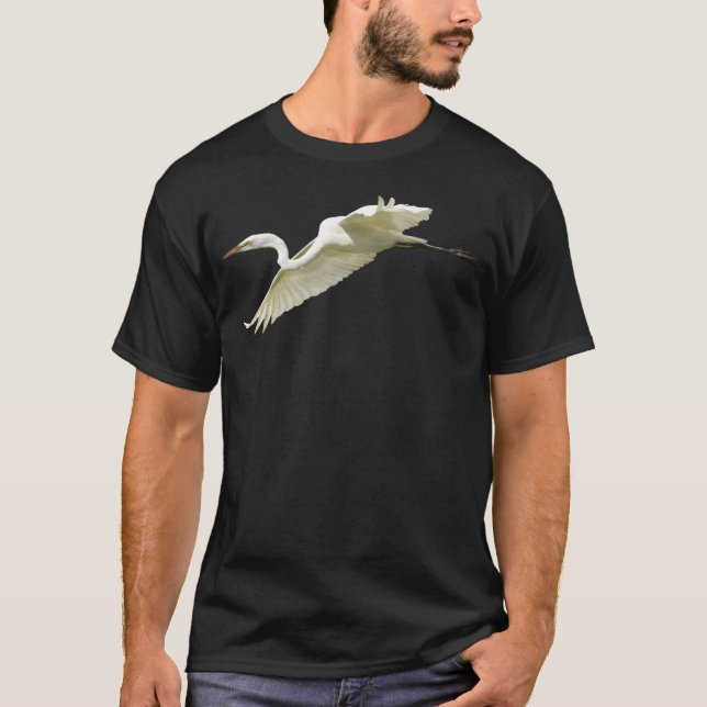 Großer Weißer Flieger T-Shirt (Vorderseite)