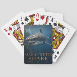 Großer Weißer Hai Küstenozean TIERE Spielkarten