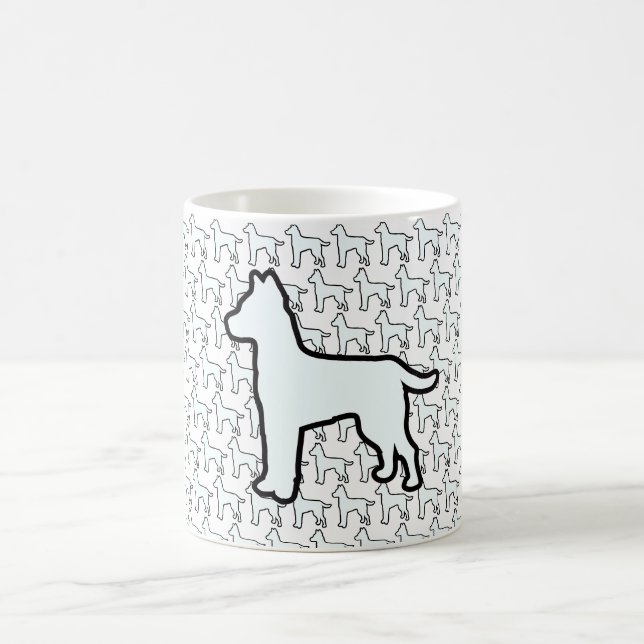 Großer Weißer Hund Weiß Kaffeetasse (Mittel)