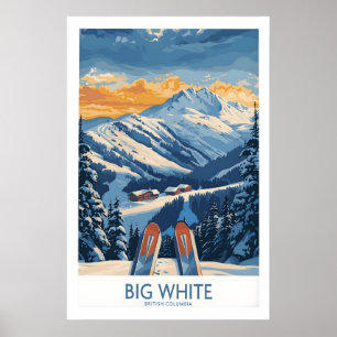 Großer weißer Wandkunst-Druck - British Columbia 1 Poster