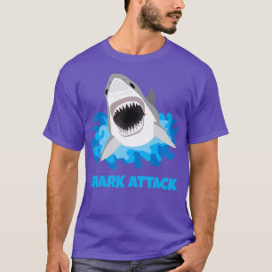 Großer Weißhai-Angriff lustig T-Shirt