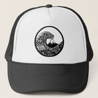 Großer Welle Hokusai Hut Truckerkappe