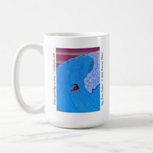 Großer Wellen-Surfer ©2008 Waren Kaffeetasse