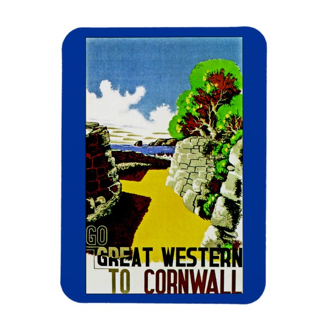 Großer Western nach Cornwall Magnet (Vertikal)