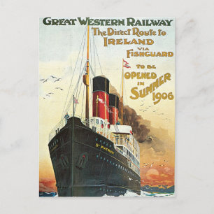 Großer Western - nach Irland Postkarte