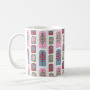 Größere Art Deco Bäume Kaffeetasse