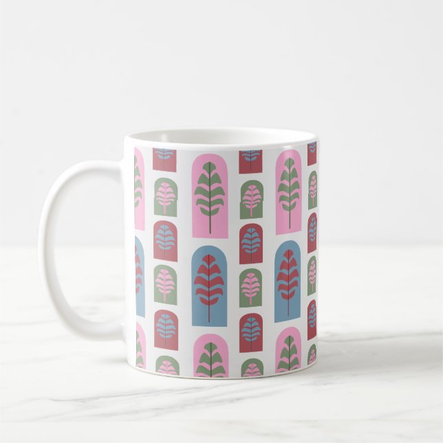 Größere Art Deco Bäume Kaffeetasse (Links)