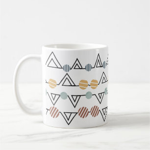 Größere Bauhaus-Dreiecke Kaffeetasse