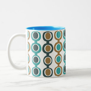 Größere Dunkelheit Mitte des Jahrhunderts Moderne  Zweifarbige Tasse