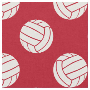 größere gepunktete Volleybälle auf rotem oder JEDE Stoff