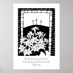 "Größere Liebe" (John 15:13) Poster