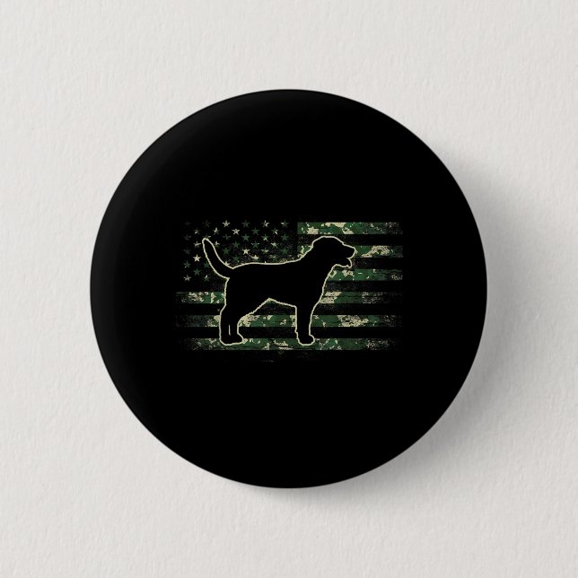 Größere Schweizer Berg Tarnung Amerikanische Flagg Button (Vorderseite)
