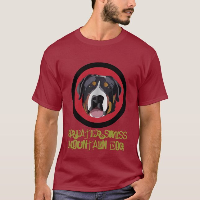GRÖSSERE SCHWEIZER BERGHUND T-Shirt (Vorderseite)