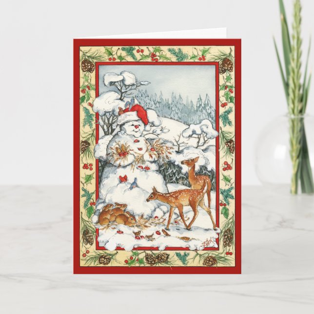 GRÖSSERE UND KLEINE FEIERTAGSKARTE (Vorderseite)