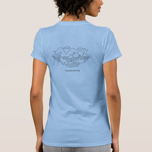 Größerer Farallones T - Shirt-Meerblick 2 T-Shirt (Rückseite)