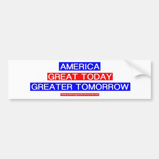 GRÖSSERER MORGEN AMERIKAS Autoaufkleber (Vorne)
