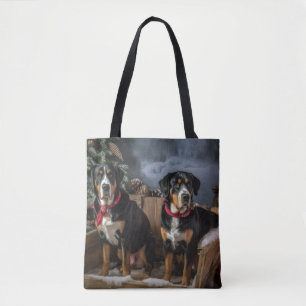 Größerer Schweizer Berg Schnee-Schlitten Weihnacht Tasche