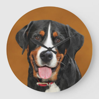 Größerer Schweizer Gebirgshund Große Wanduhr