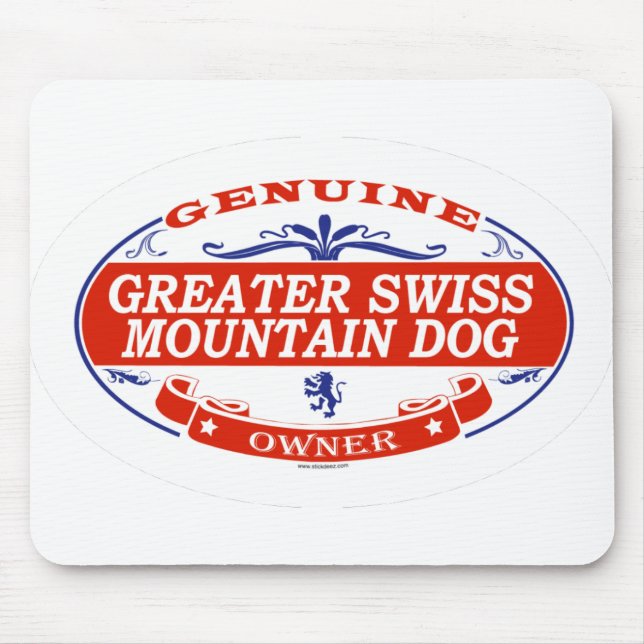 Größerer Schweizer Gebirgshund Mousepad (Vorne)