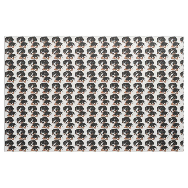 größerer Schweizer GebirgshundeCartoon Stoff (Yard (91,4 cm))